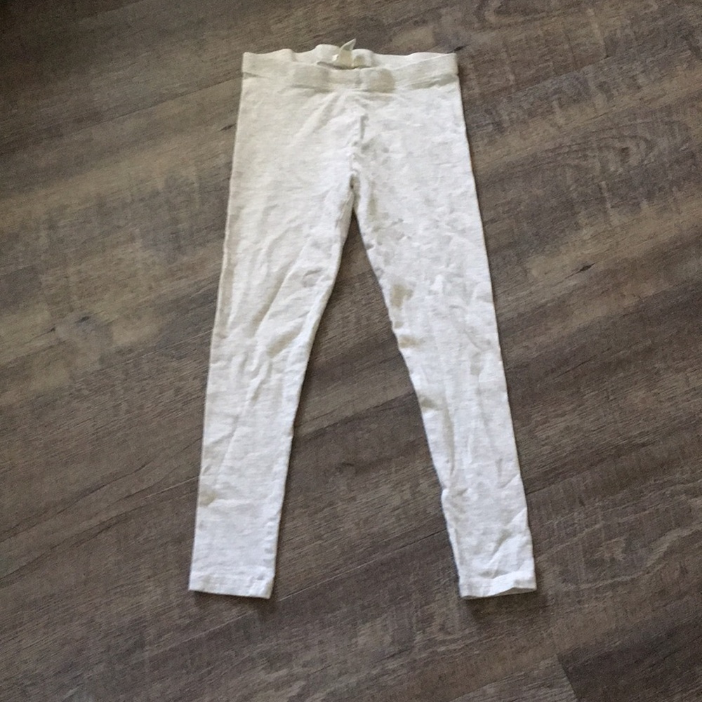 White and cream leggings